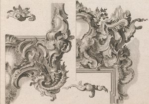 Suggestion for the Decoration of Lower Right and Top Right of an Altar Frame by Wolffgang Christoph Mayr