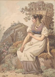 Young Woman in the Vaudois after the Grape Harvest