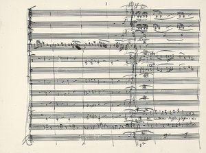 Wolfgang Amadeus Mozart, Austrian Composer. Autograph of the Conclusion of the Fire Music and the Beginning of the Duet of Pamina and Tamino (We Walked Through Fire