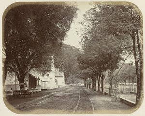 View of Rijswijk in Batavia by Woodbury and Page