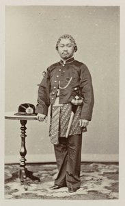 Portrait of the Regent of Blora by Woodbury and Page