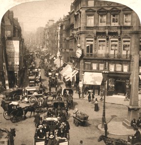 Fleet Street, London, 1896 by Works and Sun Sculpture Studios