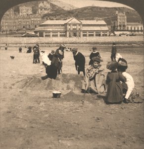 On the Beach at Llandudno, Wales, 1894 by Works and Sun Sculpture Studios