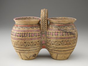 Double Jar with Central Handle, late 4th or 3rd century BC