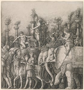 The Triumph of Caesar: The Elephants by Workshop of Andrea Mantegna