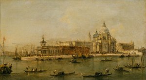 Venice: The Dogana and Santa Maria della Salute by Workshop of Francesco Guardi