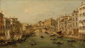 Venice: The Rialto by Workshop of Francesco Guardi