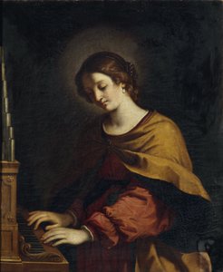 Saint Cecilia as Organist by Workshop of Guercino