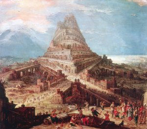 The Building of the Tower of Babel by Workshop of Hendrik van Cleve III