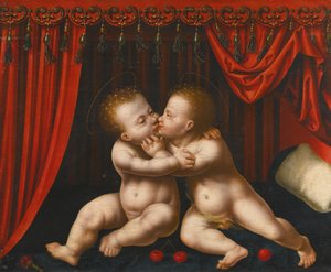 The Infants Christ and John the Baptist Embracing
