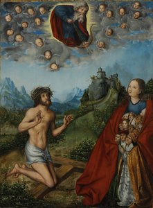 Christ and the Virgin Interceding for Humanity before God the Father (The Three Plagues)