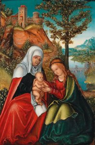 The Virgin and Child with Saint Anne by workshop of Lucas Cranach the Elder