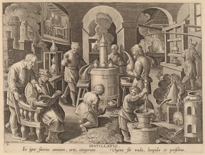 Distillation by Workshop of Philip Galle after Jan van der Straet