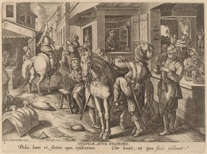 Stirrups, or Foot Rests by Workshop of Philip Galle after Jan van der Straet