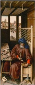 Annunciation (detail) by Workshop of Robert Campin