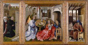 The Mérode Altarpiece (The Annunciation Triptych) by Workshop of Robert Campin