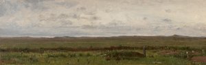 Graves of Travellers, Fort Kearny, Nebraska by Worthington Whittredge