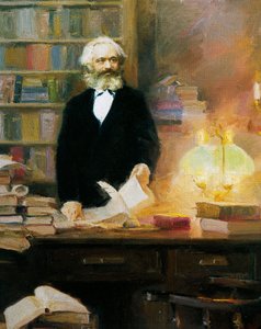 Karl Marx in His Studio by Wun Zhang