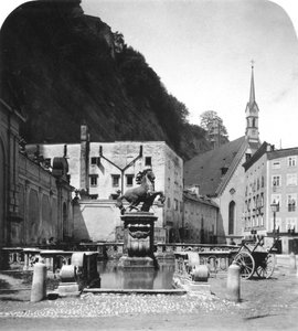 The Pferdeschwemme Horse Well, Salzburg, Austria by Wurthle and Sons