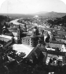 View of Salzburg from the Hohensalzburg Fortress, Salzburg, Austria
