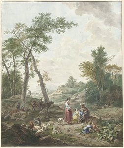 Jacob Conversing with Rachel and Leah by Wybrand Hendriks