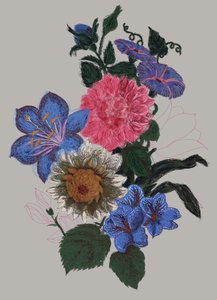 Lively Floral Illustration by XHOZUCAN