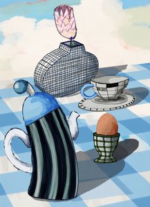 Whimsical Breakfast Still Life by XHOZUCAN