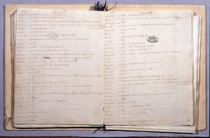 Journal of Louis XVI. Month of June and July 1789. Notebook 17X21 cm. Archives Nationales. Paris