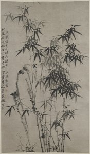 Bamboo and Rocks, c.1760 by Xie Zheng