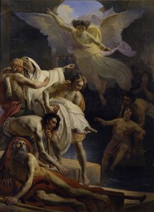 The healing at the Pool of Siloam by Yakov Fyodorovich Kapkov