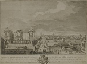 View of the Newly-Built Chambers Opposite the Anichkov Gates in Saint Petersburg