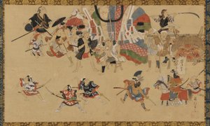 Street Scene During a Festival by Yamamoto Fujinobu