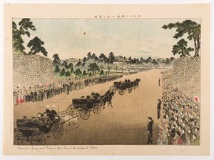 Admiral Sperry and Party on Their Way to the Imperial Palace