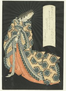 A Standing Court Lady by Yashima Gakutei