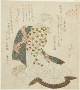 Dongfang Shuo, from the series "Lives of Taoist Immortals Parodied by Courtesans" by Yashima Gakutei
