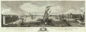 View of the Neva Downstream from the Admiralty and the Academy of Sciences, 1753 by Yefim Grigoryevich Vinogradov
