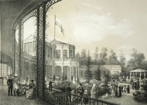 The Railway station in Pavlovsk by Yegor Yegorovich Meier