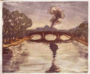 A Boat on the Seine, 1914