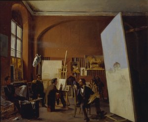 Studio of the painter Count Vasily Maksutov