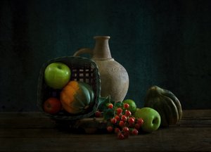 Rustic Autumn Still Life by Yinan F.