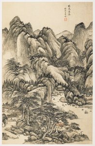 Pure Gathering in a Spring, from an album of 12 leaves
