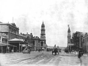 King William Street Looking South, Adelaide, Australia by York and Son