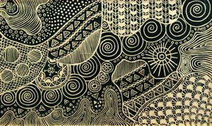 Gold Doodle, 2023 by Yue Zeng