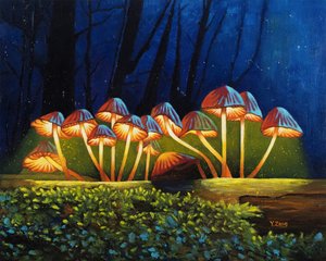Nightlight Glowing Mushrooms, 2023