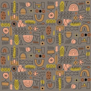 Seamless pattern, 2018 by Yulia Drobova
