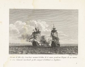 Jan Bart Captures a Dutch Frigate, 1677 by Yves Marie Le Gouaz