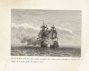 Jan Bart Captures a Dutch Frigate, 1678 by Yves Marie Le Gouaz