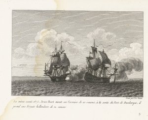 Jan Bart Captures a Dutch Frigate near Dunkirk, 1675