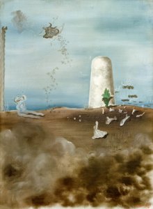 Dead Man, Watching His Family by Yves Tanguy