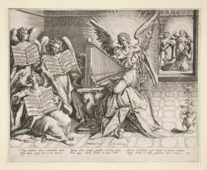 St. Cecilia Playing the Organ by Zacharias Dolendo